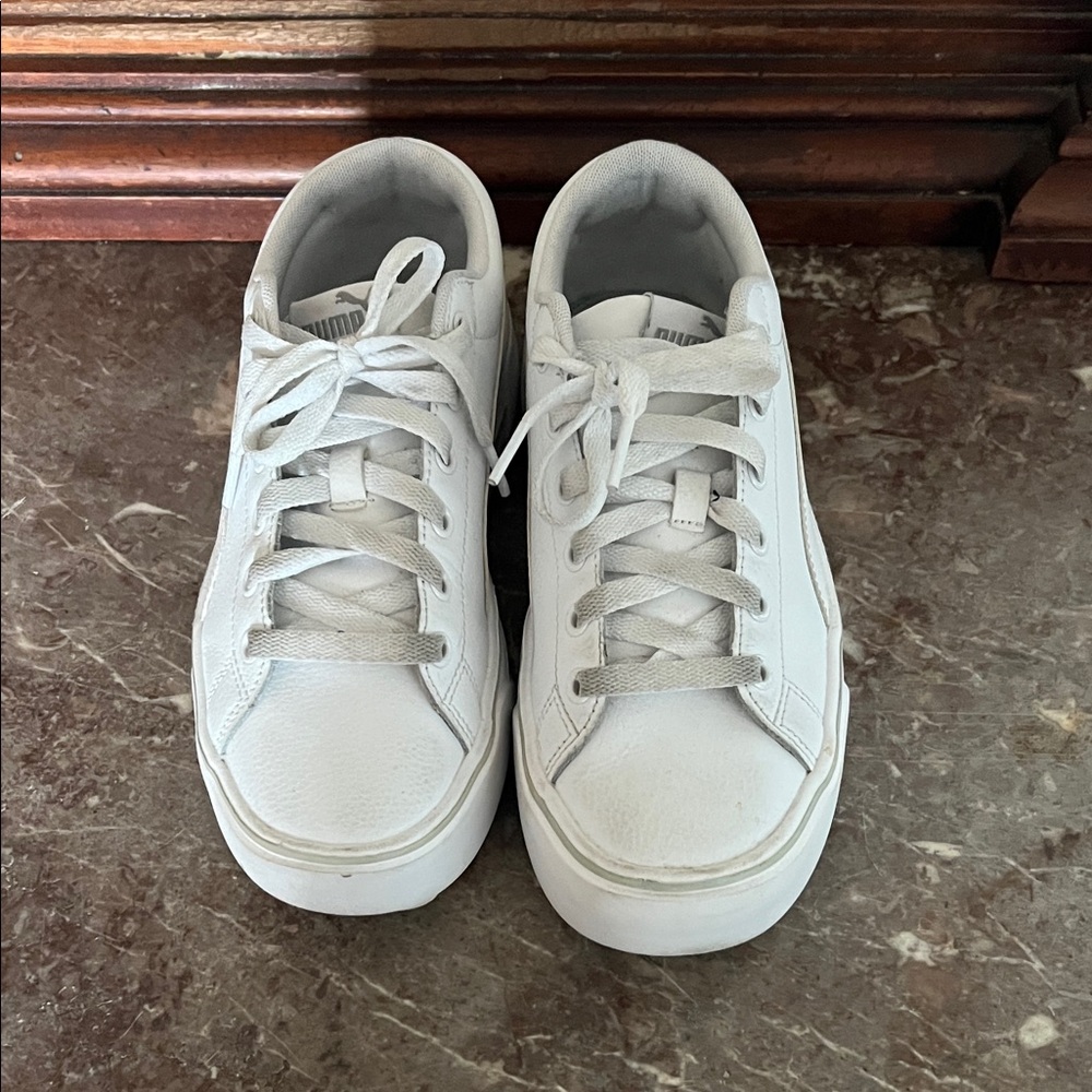 Puma White Athletic Shoes
